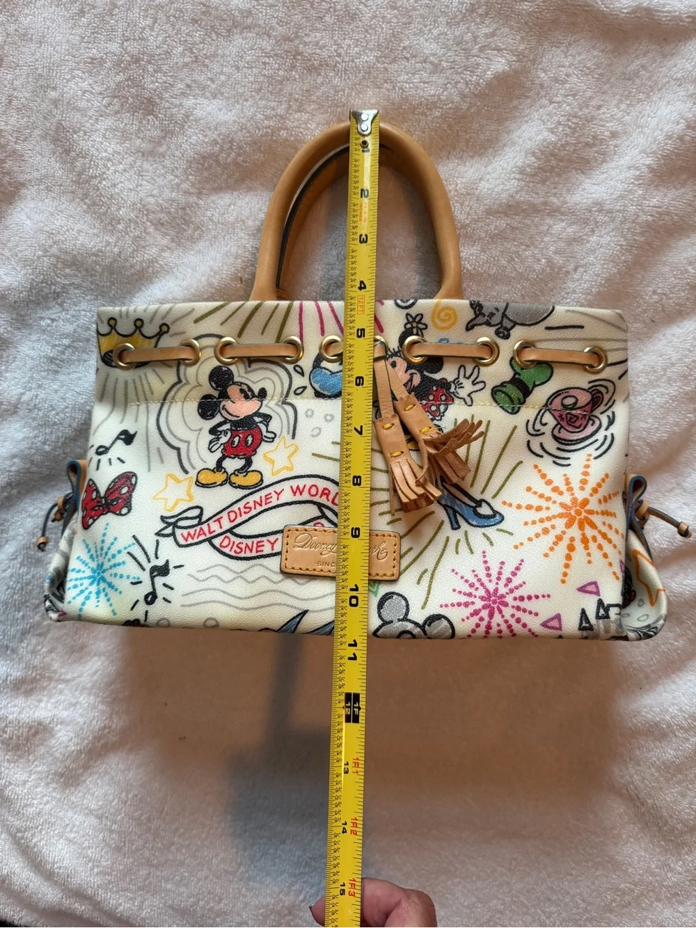 Dooney & Bourke Disney Parks Cream Mickey Satchel